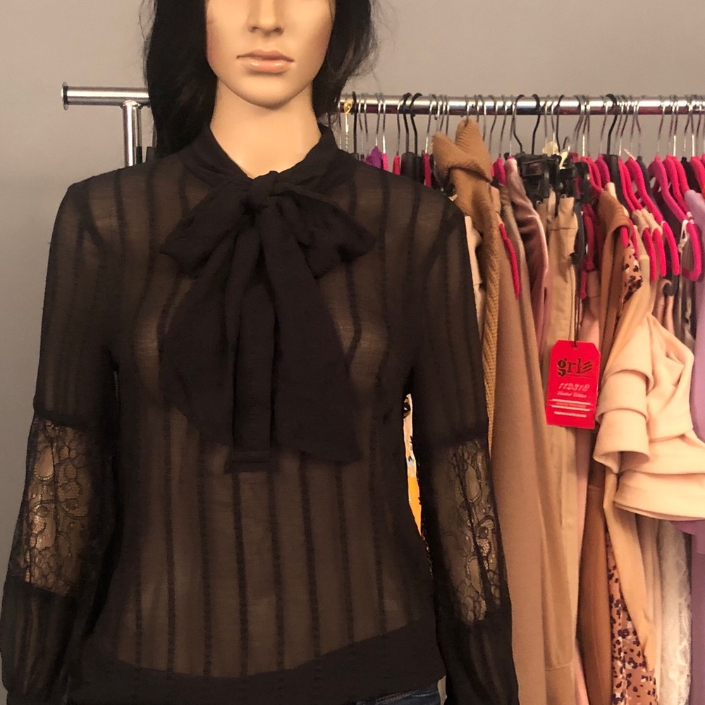 H&M Sheer Loose Fitting Blouse